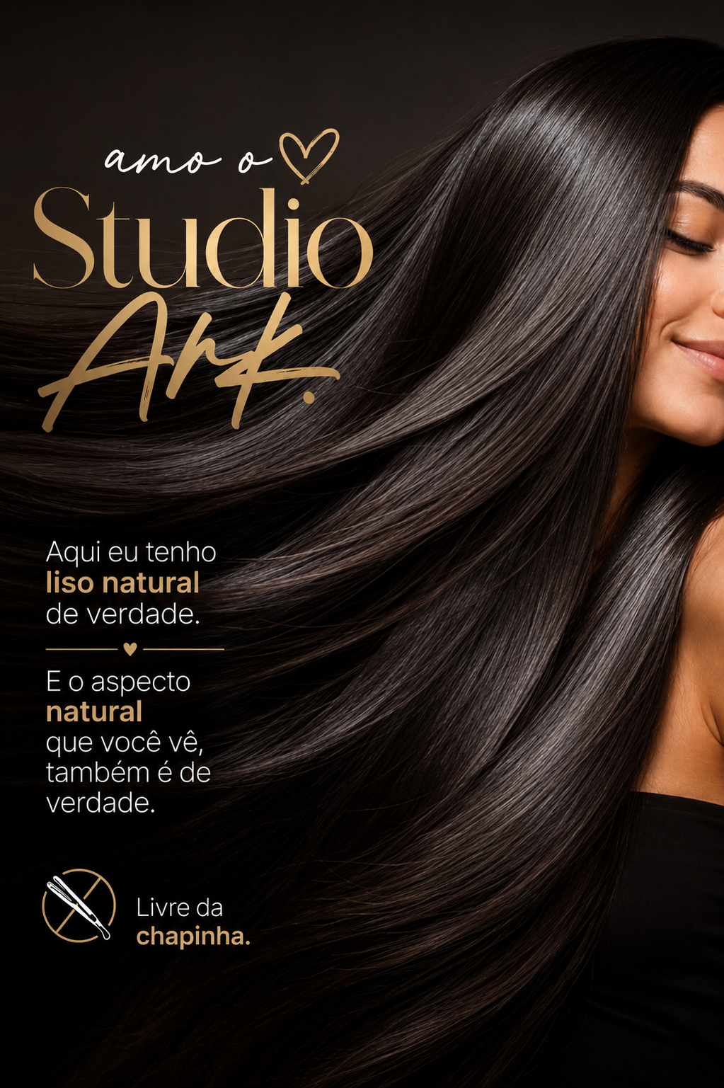 Cabelo liso profissional